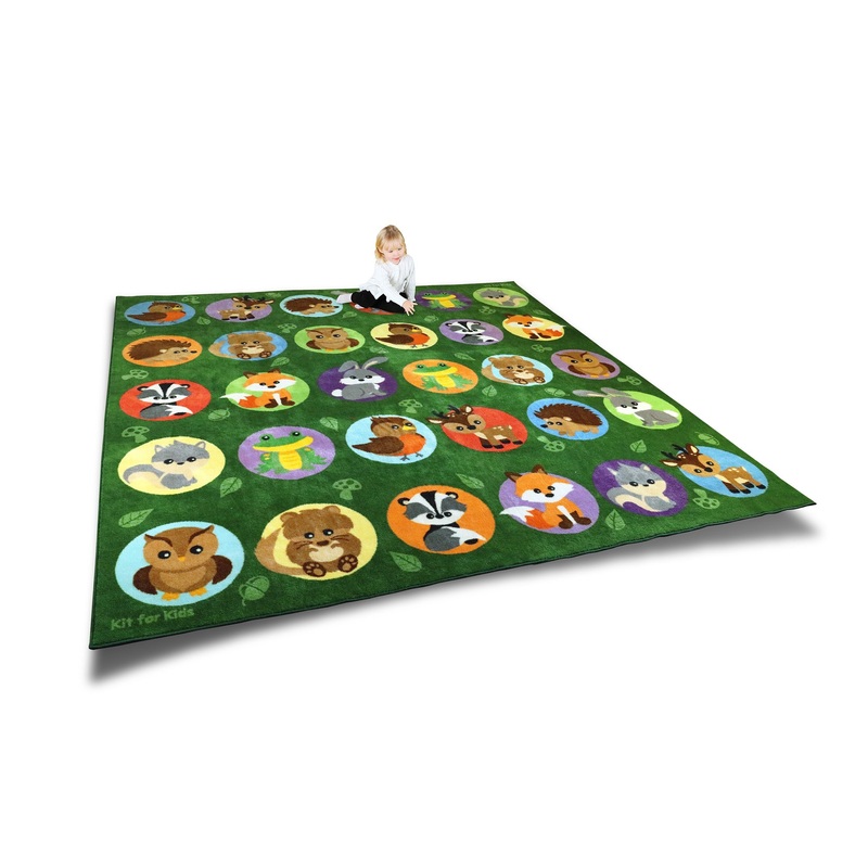Woodland Animals Placement Carpet