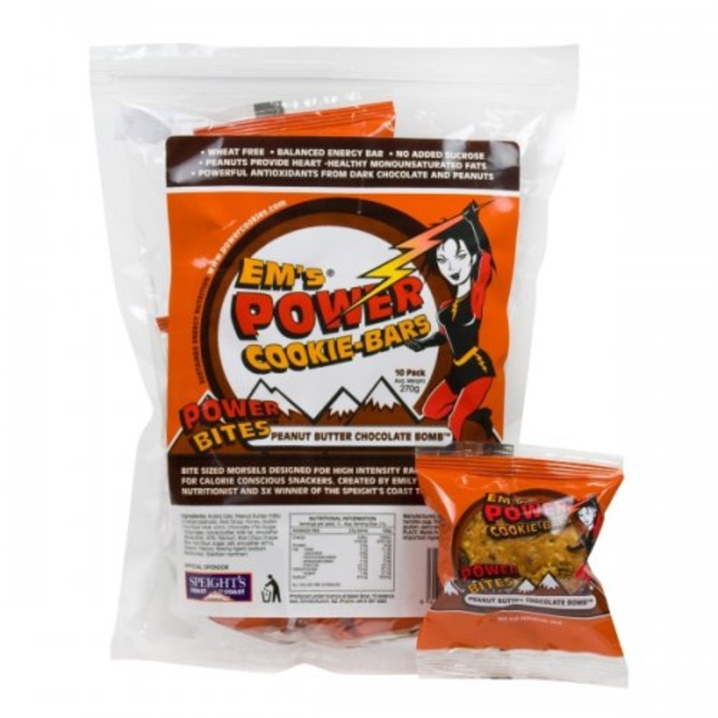 EMS POWER BAR BITES PEANUT CHOC BOMB