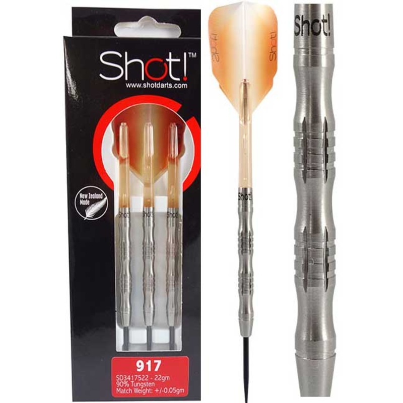 SHOT! LONGITUDE 90% TUNGSTEN DART SET