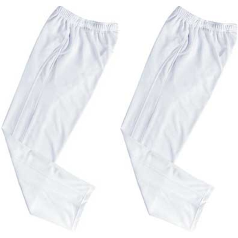 UNISEX URBAN WHITE TRACKPANTS TWO PAIRS