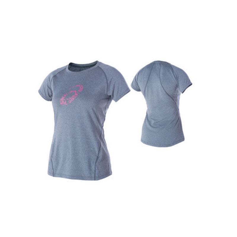 ASICS WMNS GRAPHIC SS MOSAIC GREY TEE