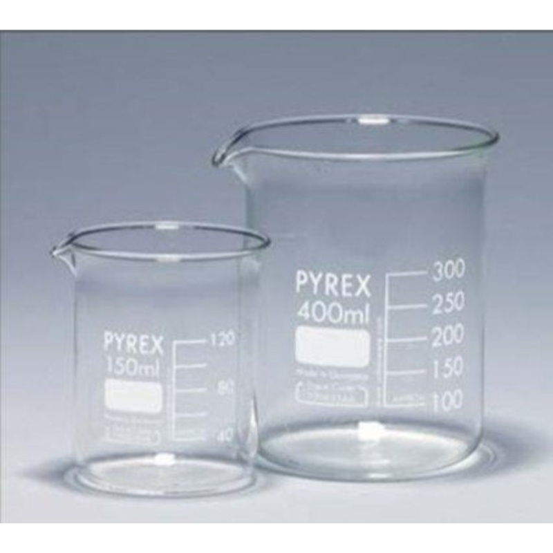 Beaker Pyrex Glass Low Form Graduated With Spout 1Ltr-ISO3819 DIN12331 (Each)