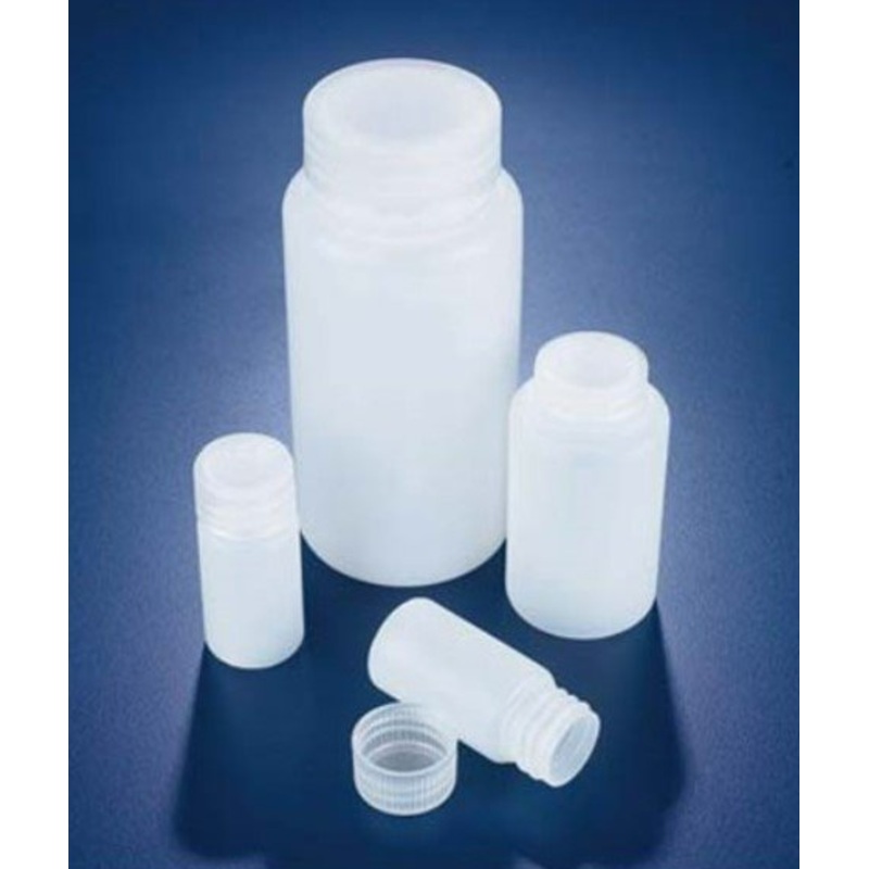 Bottles, Azlon, HDPE, Wide Mouth with PP Screwcap, 100ml (Pack 10)