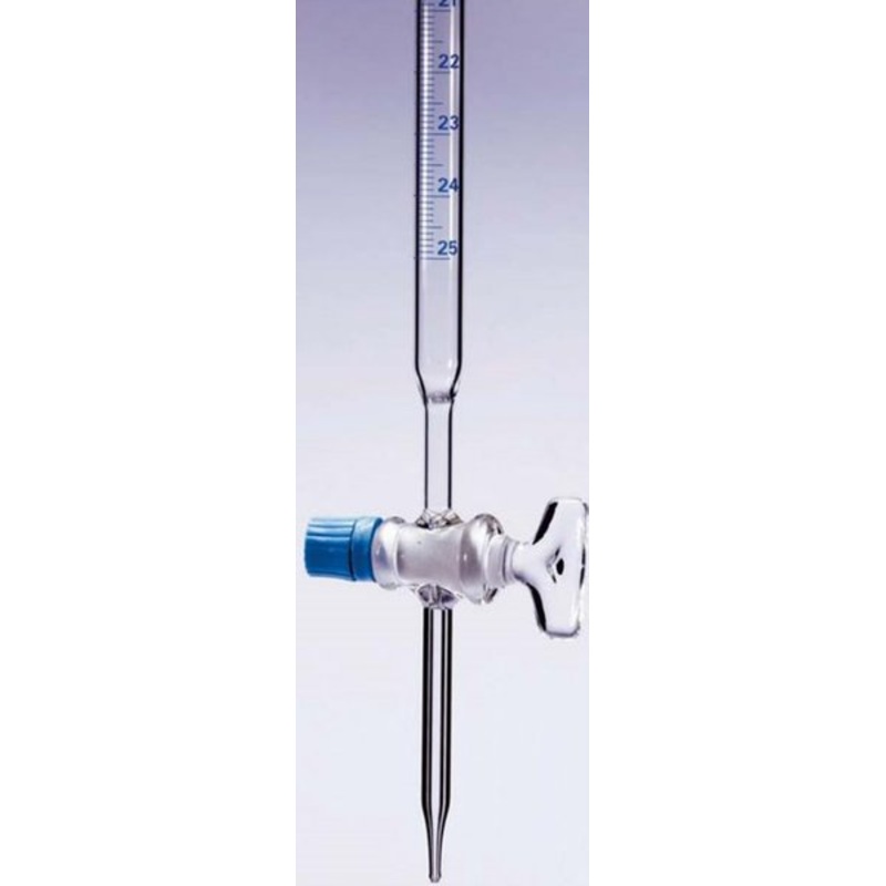 Burette,. MBL, Borosilicate Glass, Class B, Glass Stopcock, 50×0.10ml (Each)