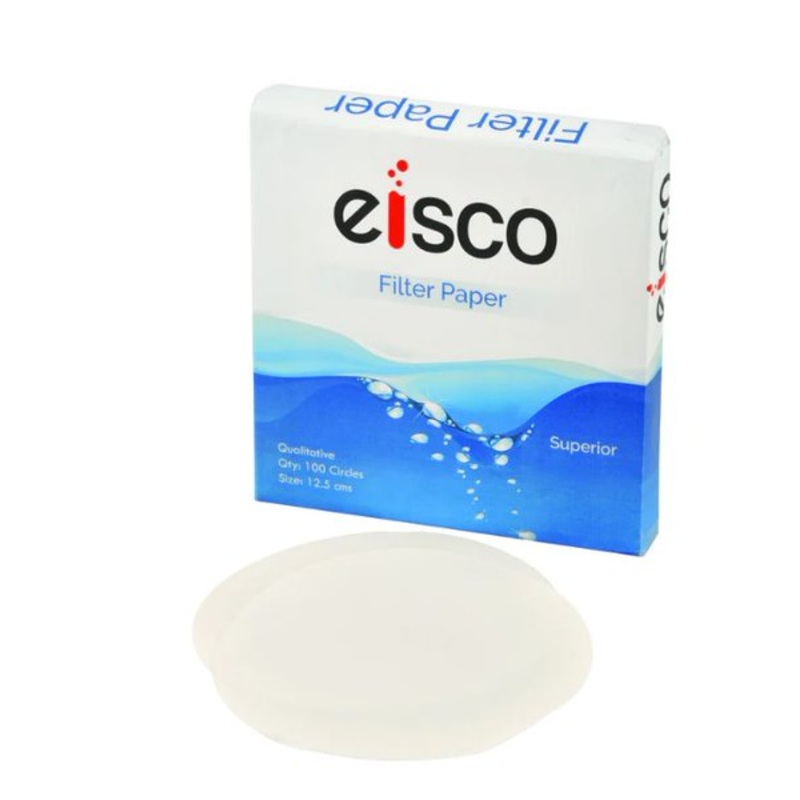Filter Paper, Circles, 12.5cm dia (Pack 100)
