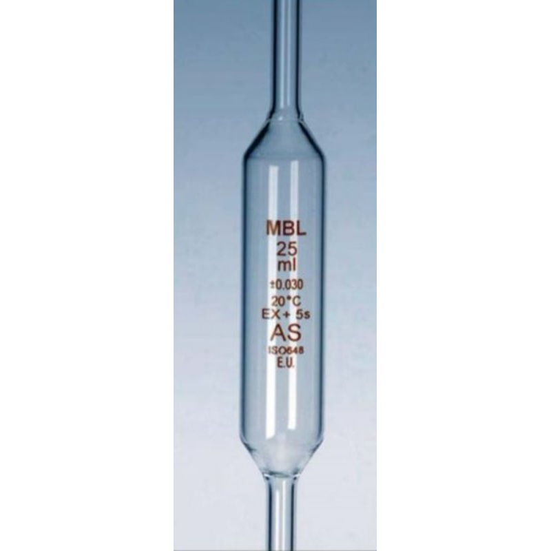 Pipette, Soda Glass, MBL, One Mark Class AS, 20ml (Each)