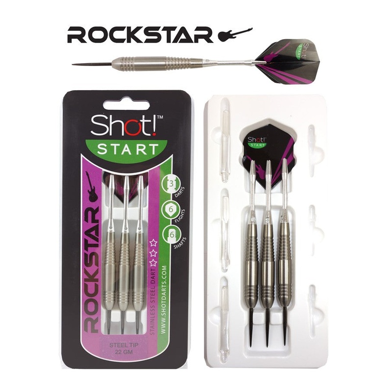 SHOT! ROCKSTAR STAINLESS STEEL DARTS