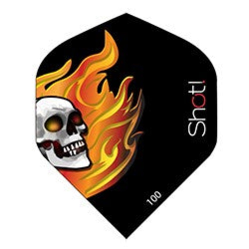 SHOT! SKULL FLAME STANDARD DART FLIGHTS