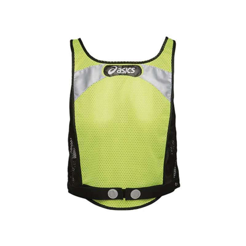 ASICS REFLECTIVE RUNNING VEST LIME GREEN