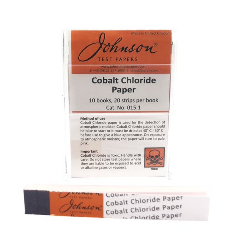 Indicator Paper, Cobalt Chloride, Book(20 leaves) (Pack 10)