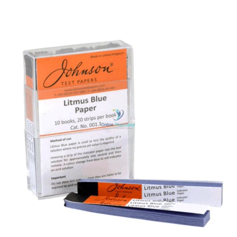 Litmus Paper, Blue (Acid Test), 4.3-8.1, Book(20 leaves) (Scichem) (Pack 10)