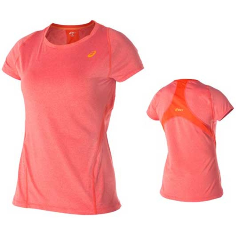 ASICS WOMENS PINNACLE TEE CHERRY TOMATO