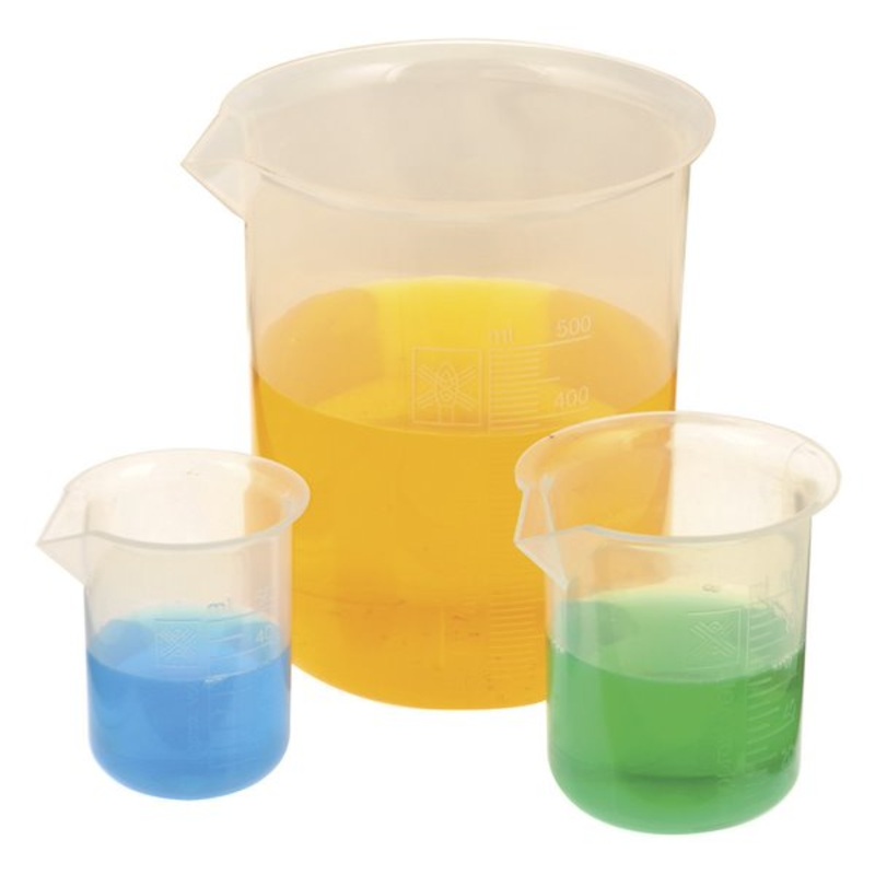 Beaker, Polypropylene Squat 1000ml (Pack of 5)