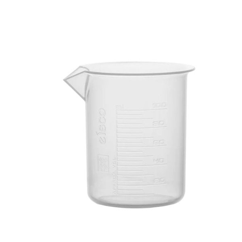 Beaker, Polypropylene, Squat, 100ml (Pack of 10)