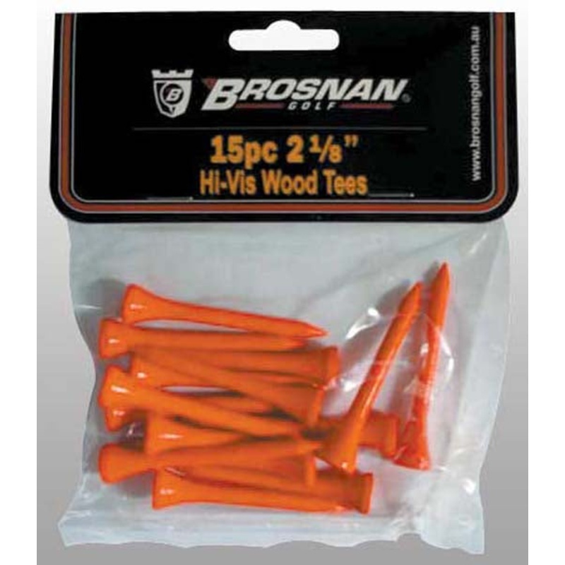 BROSNAN HI VIS 2 1/8 ORANGE WOOD TEES