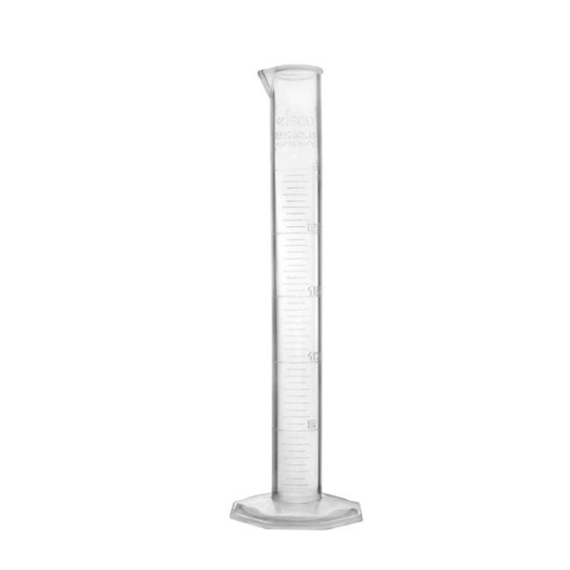 Cylinder Measuring Graduated-Octagonal base, cap. 2000ml, Class B,Polypropylene (Pack of 2)