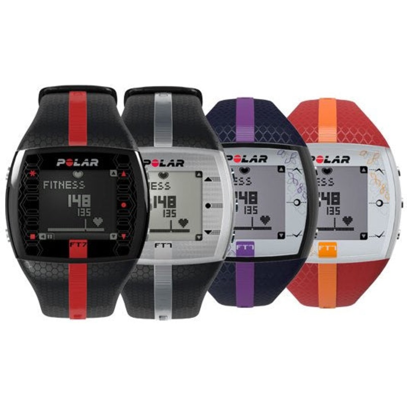 POLAR FT7 HEART RATE MONITOR|BLK|BLK/RED|RED/ORANGE|BLUE/LILAC
