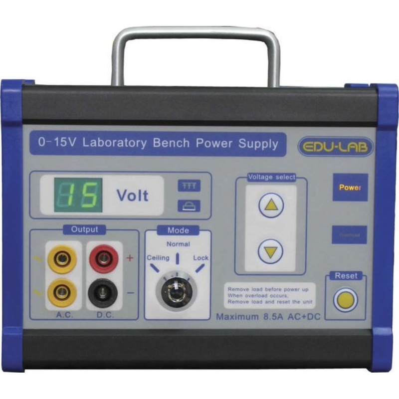 Power Supply, 0-15v Stepped – Edulab (Each)