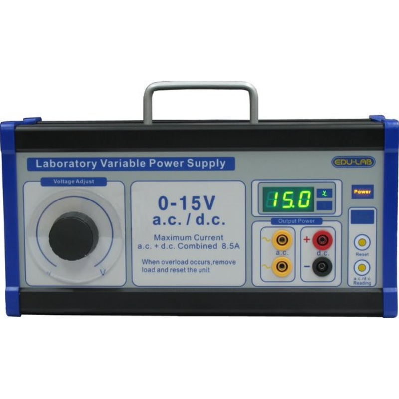 Power Supply, 0-15V Variable – Edulab (Each)