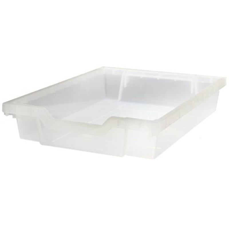 Shallow F1 Tray Translucent 427x312x75mm  (Each)