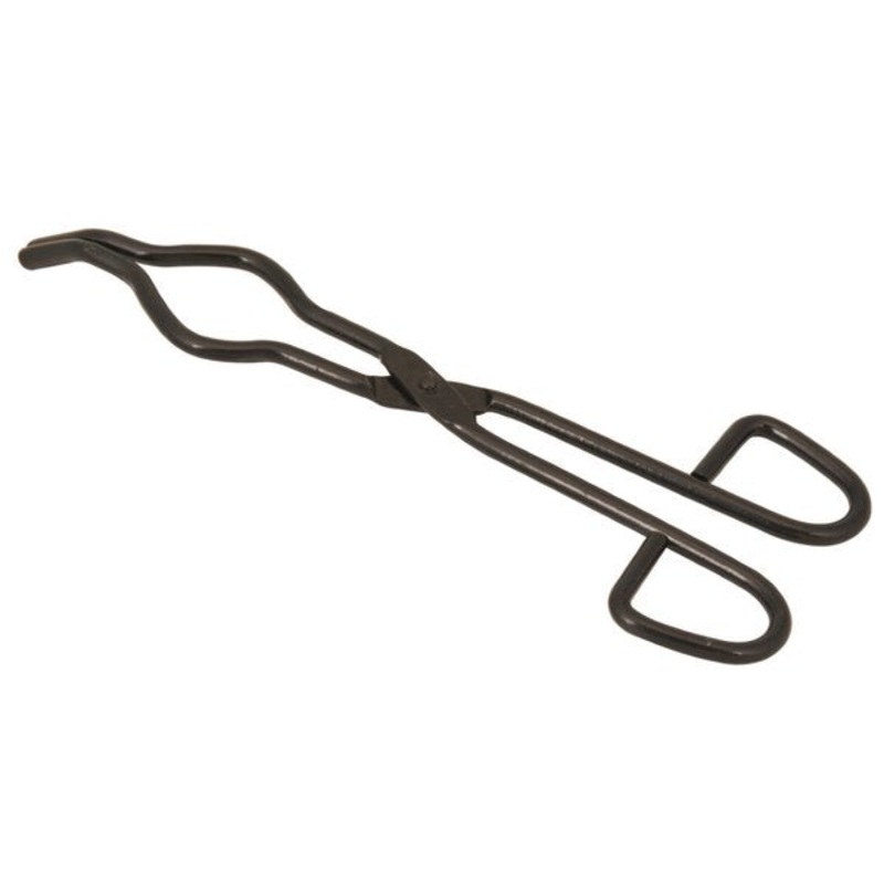 Tongs, Crucible, Blackend Steel, Bowed  150mm (Pack of 10)