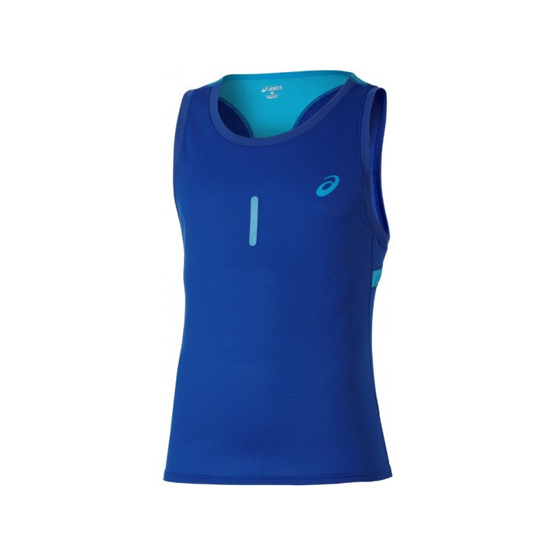 ASICS MENS RACE SINGLET AIR FORCE BLUE