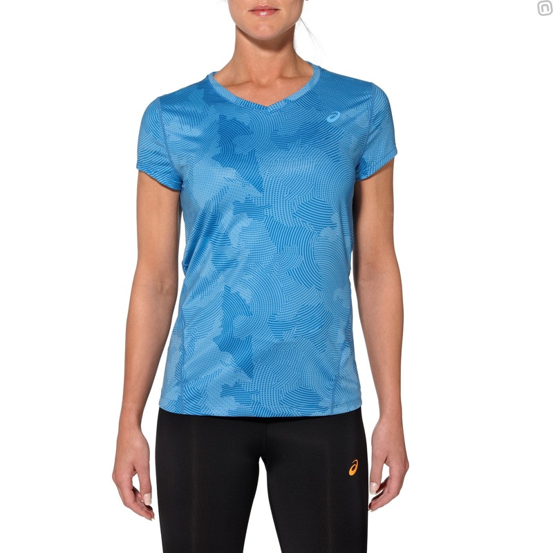ASICS WOMENS ALLOVER GRAPHIC TOP