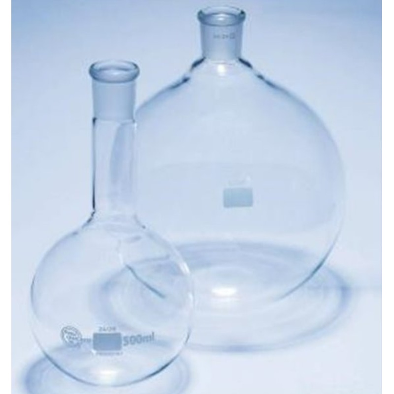 Flask Round Bottom Uniform Overall Height 500ml 24/29 Socket (Each)