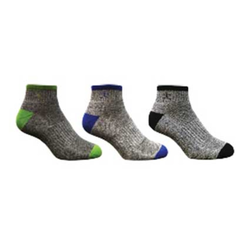 NZ SOCK Co QUARTER LIGHT MARL 3 PACK SOC