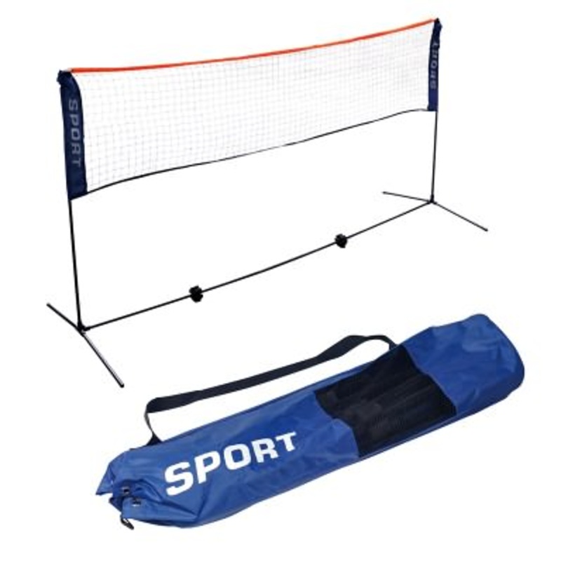 PORTABLE BADMINTON FRAME AND NET SET