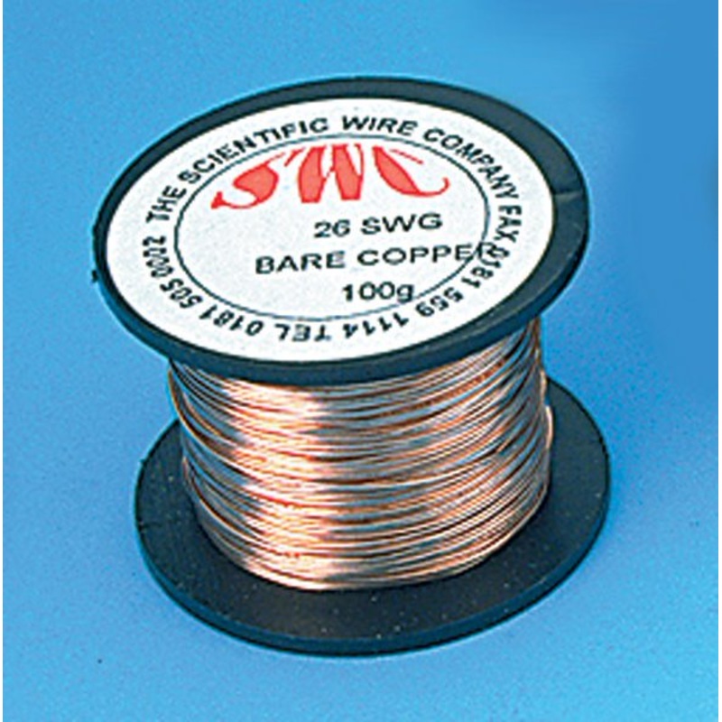 Wire Copper, Bare Reel, 24swg (125gm) (Each)