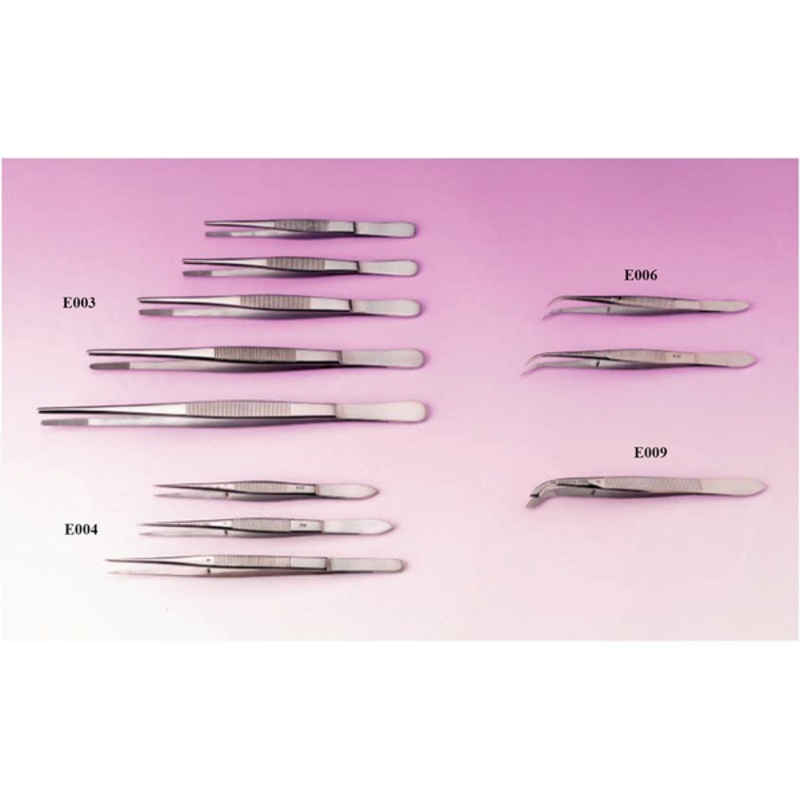 Forceps, Stainless Steel, Blunt Points, 125mm (Each)