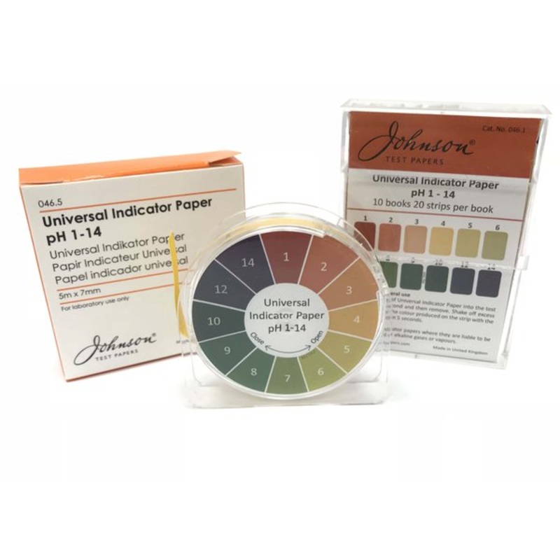 Indicator Paper, pH 1-14, Book(20 leaves) (Pack 10)