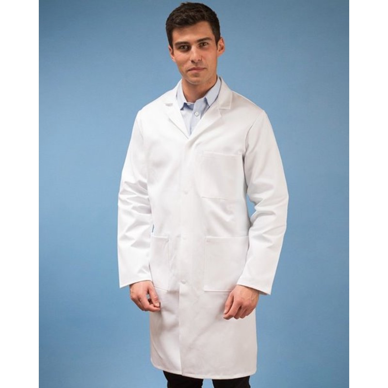Laboratory Coats, Polyester Cotton, Male, Chest 128cm, 100cm long (Each)