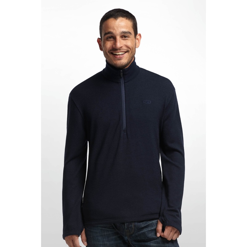 ICEBREAKER MENS ORIGINAL HALF ZIP