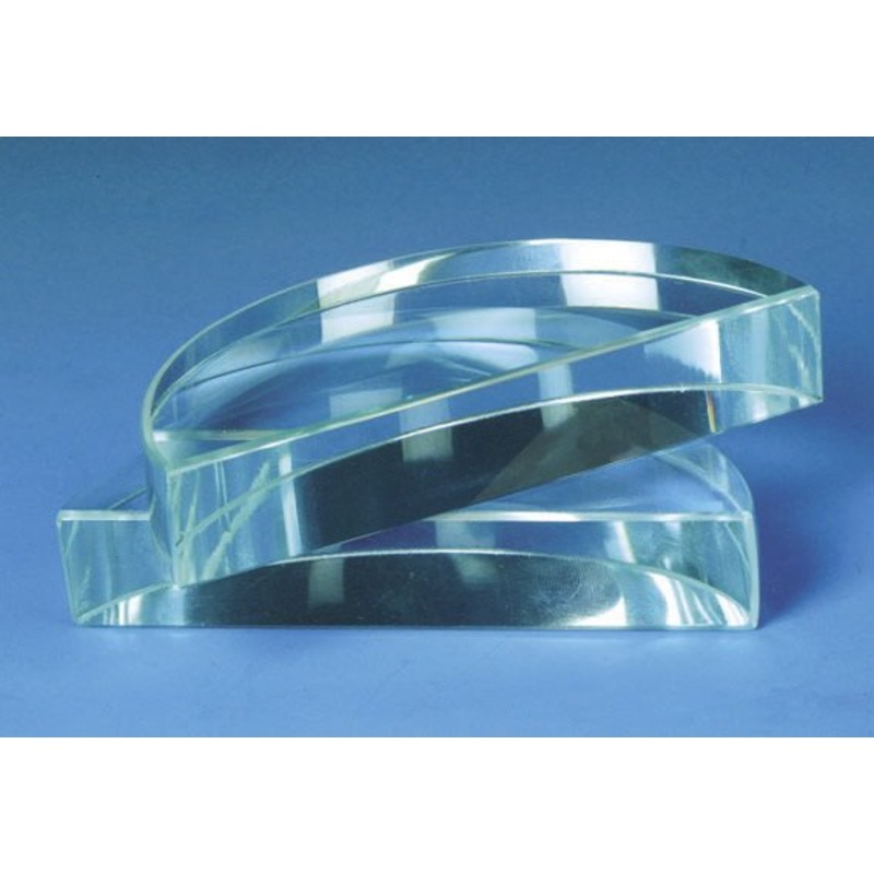 Prism – Clear Glass Semi Circular 90x15mm thick