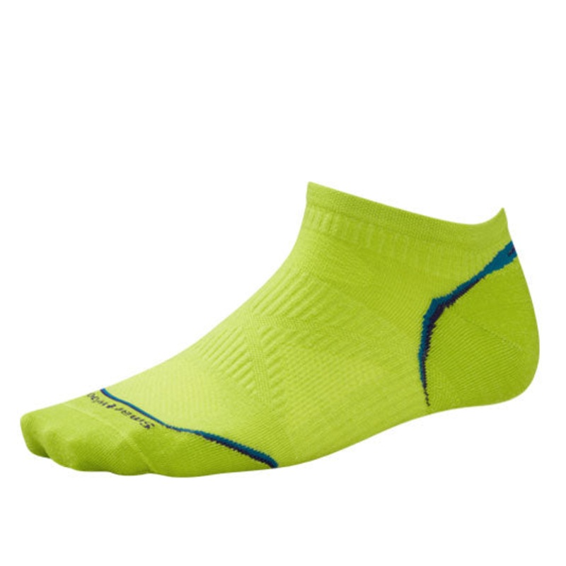 SMARTWOOL LIME PhD RUN ULTRA LIGHT SOCKS