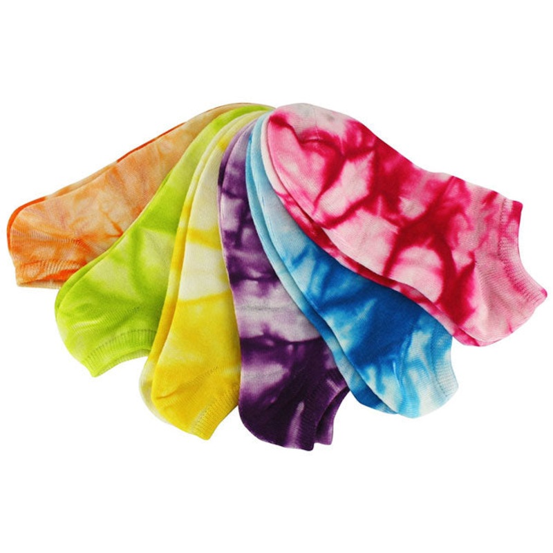 SOFSOLE LITE NO SHOW SOCKS NEON TIE DYE