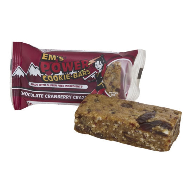 EM’s POWER COOKIE GLUTEN FREE CHOC CRANB