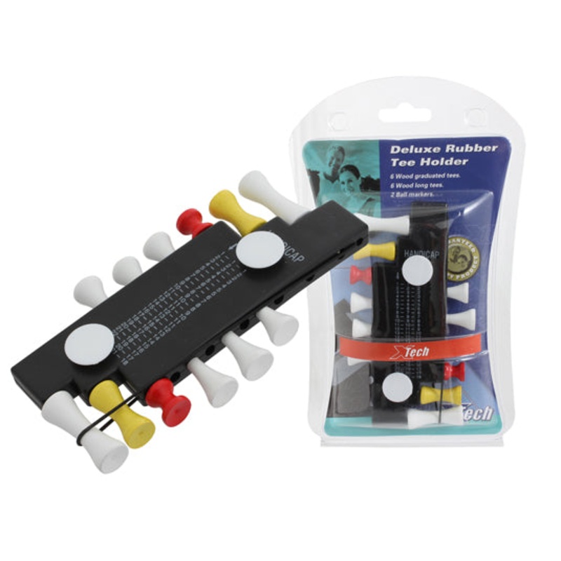 XTECH DELUXE RUBBER GOLF TEE HOLDER