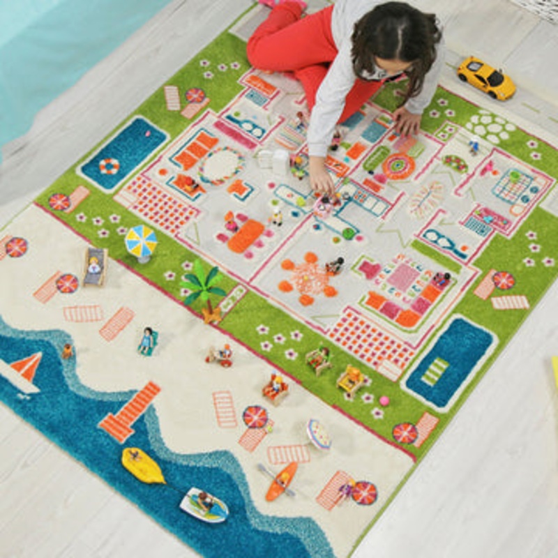 Activity Play Rug – Twin Houses (180x134cm)