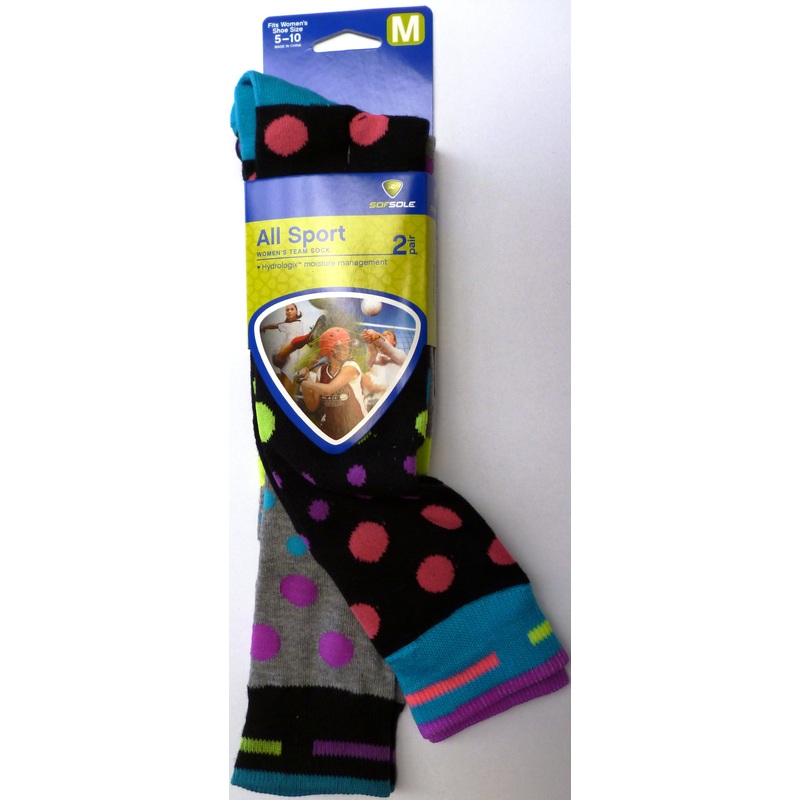 PRINTED KNEEHIGH POLKA DOT SOCKS 2 PACK