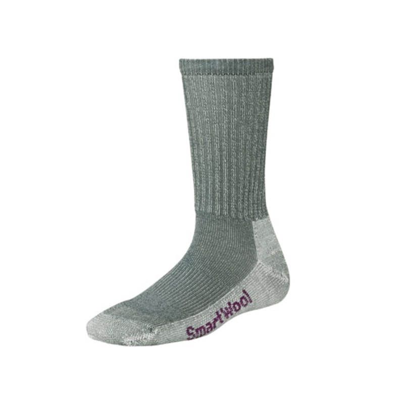 SMART WOOL WOMENS HIKE LIGHT CREW GREY