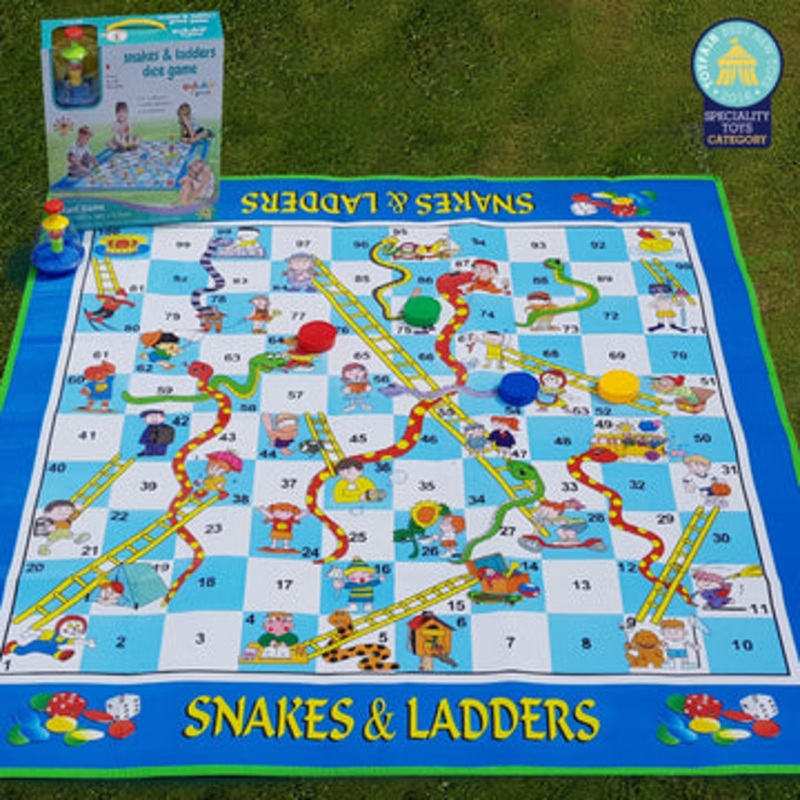 Snakes & Ladders Dice Game – Large