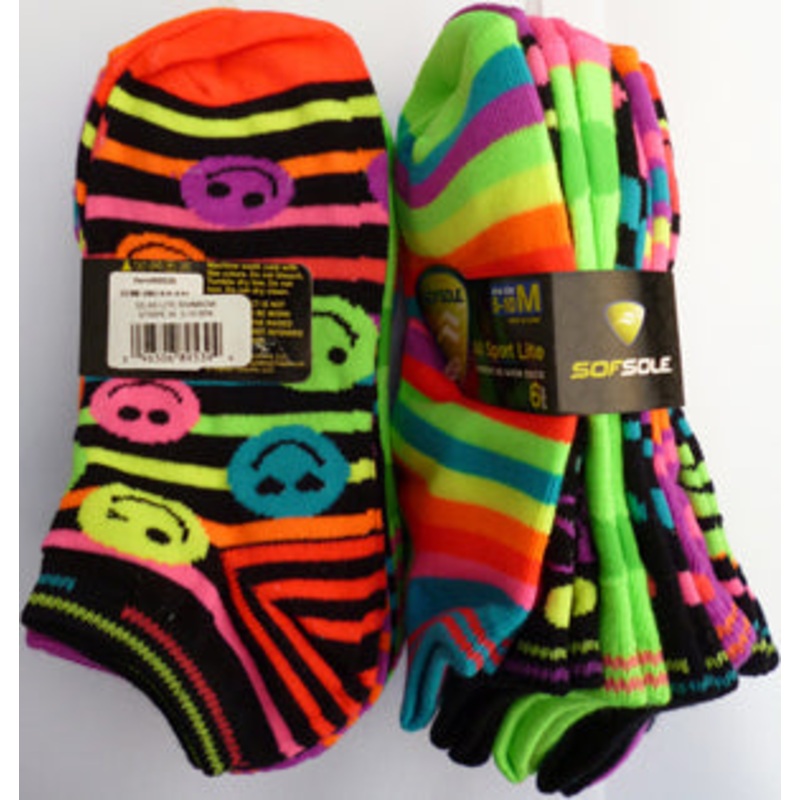 SOF SOLE LITE  RAINBOW STRIPE SOCKS