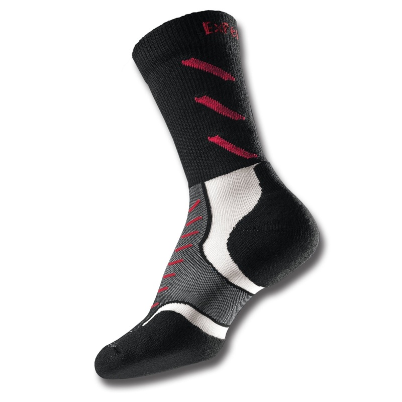 THORLO EXPERIA CREW SOCK JET RED