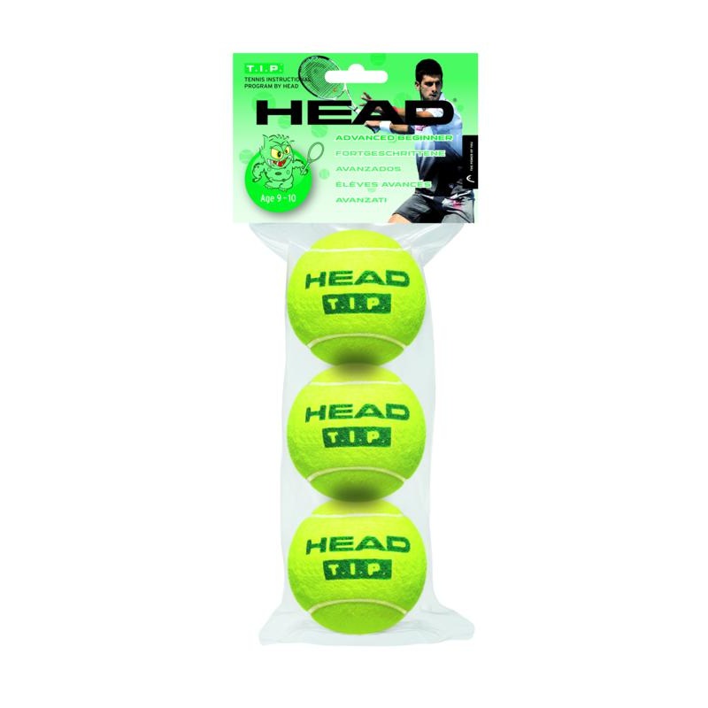 HEAD T.I.P 3 PRESSURELESS BALL GREEN