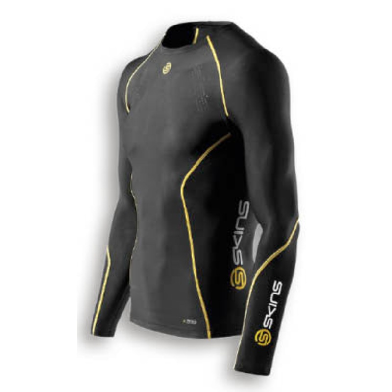 SKINS YOUTH DNAmic L/S TOP BLK /YEL