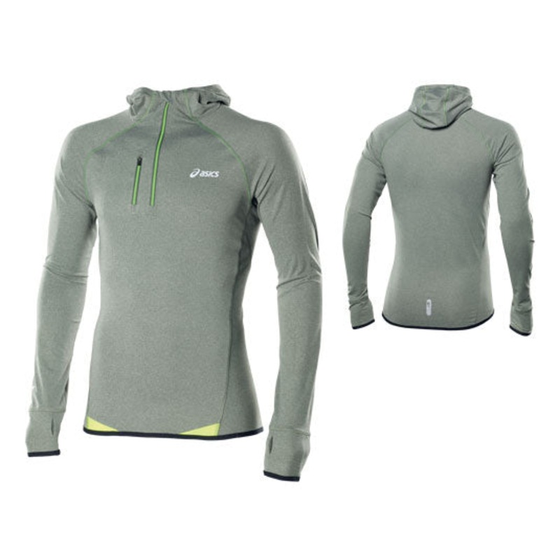 ASICS MENS FUJI WINTER TOP ARMY GREEN