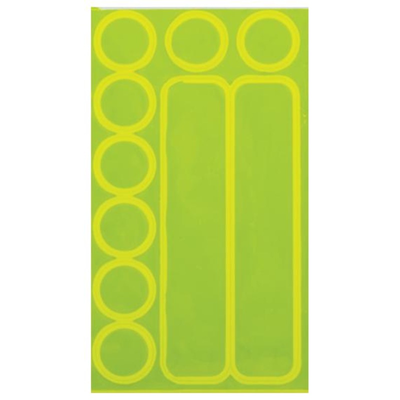 REFLECTIVE HOT DOTS & DASHES NEON YELLOW